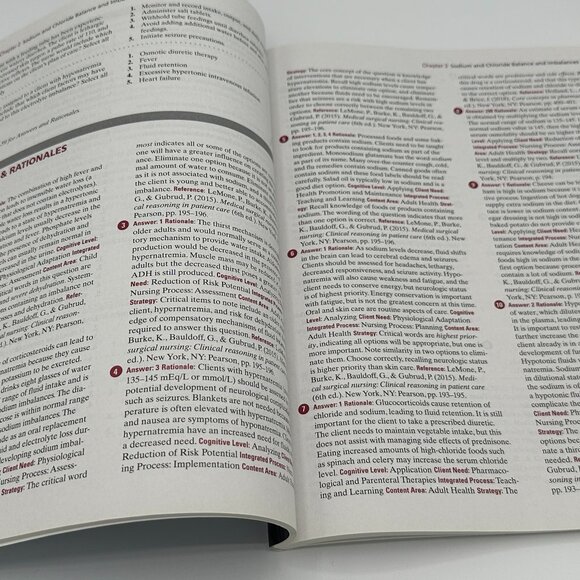 Pearson Reviews & Rationales: Fluids, Electrolytes, & Acid-Base Balance 4th Ed - Picture 3 of 3